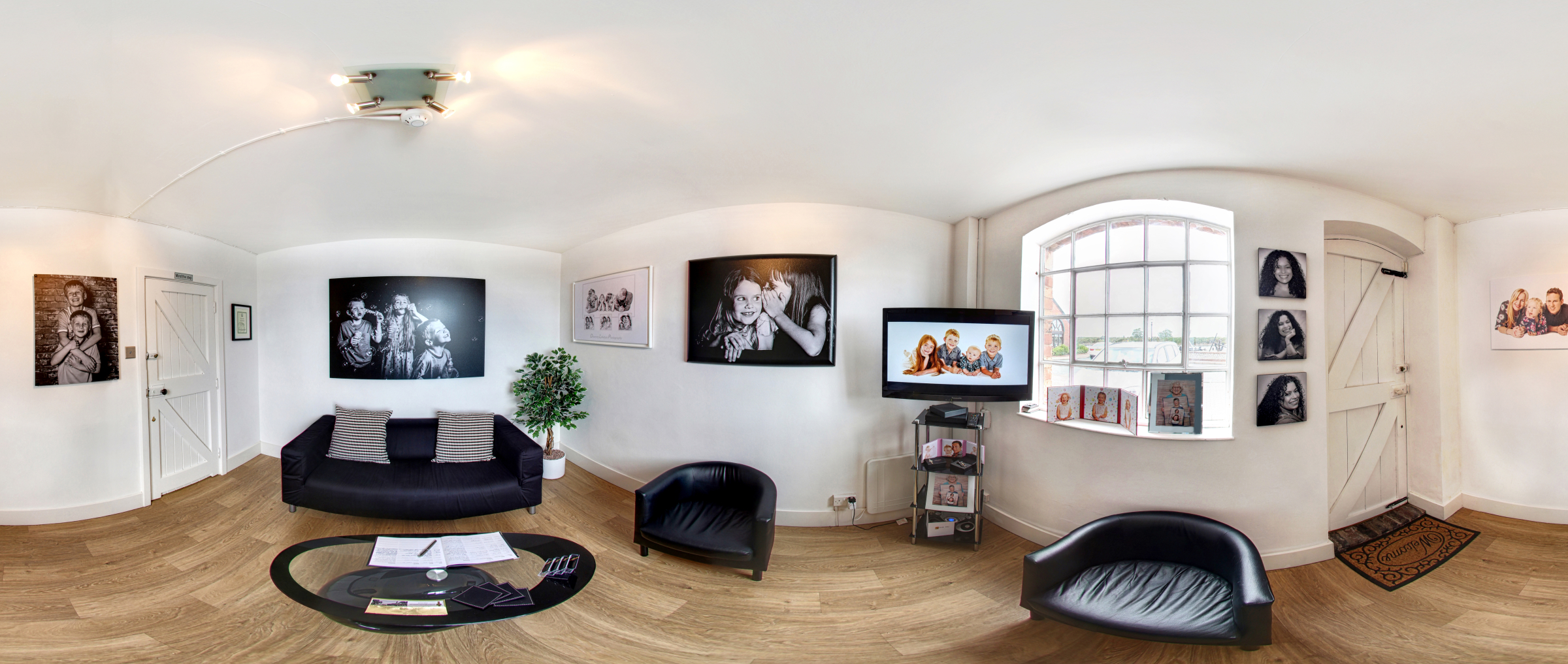 photograph of the inside of our photography studio of Family and pet photographer wirral